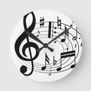 Reloj Redondo Mediano Music Clock