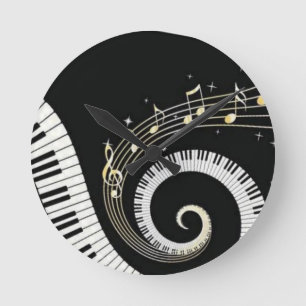 Reloj Redondo Mediano Música