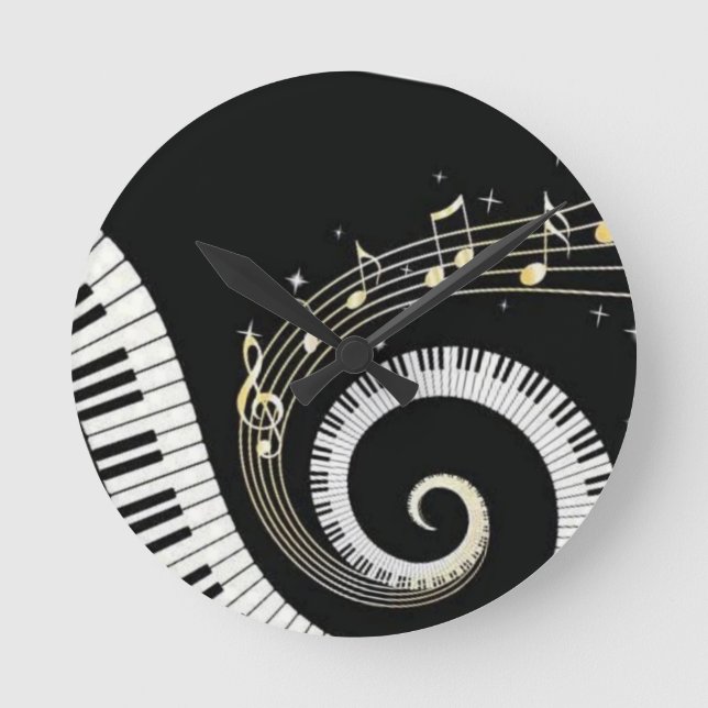 Reloj Redondo Mediano Música (Anverso)