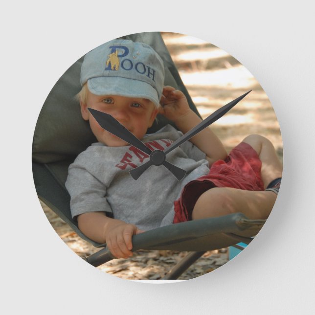 Reloj Redondo Mediano Muur Klok met Foto (Anverso)