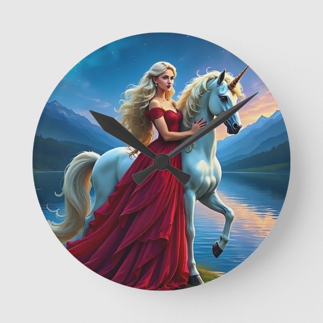 Reloj Redondo Mediano My Lady Unicorn (Anverso)