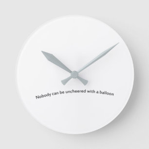 Reloj Redondo Mediano Nadie puede uncheered con un globo