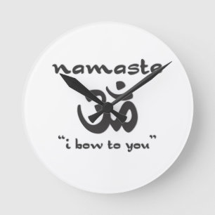 Reloj Redondo Mediano Namaste - Te Inclino