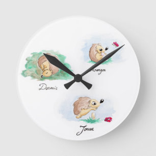 Reloj Redondo Mediano Napa de bebé
