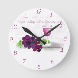 Reloj Redondo Mediano Napa Valley Clock