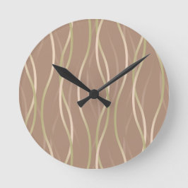 Reloj Redondo Mediano Napolitano Macchiato Pistachio Cinta y sombra.