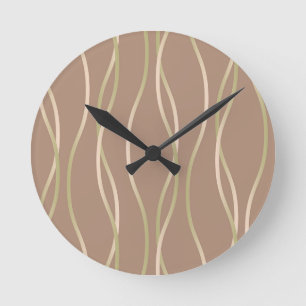 Reloj Redondo Mediano Napolitano Macchiato Pistachio Ribbons.