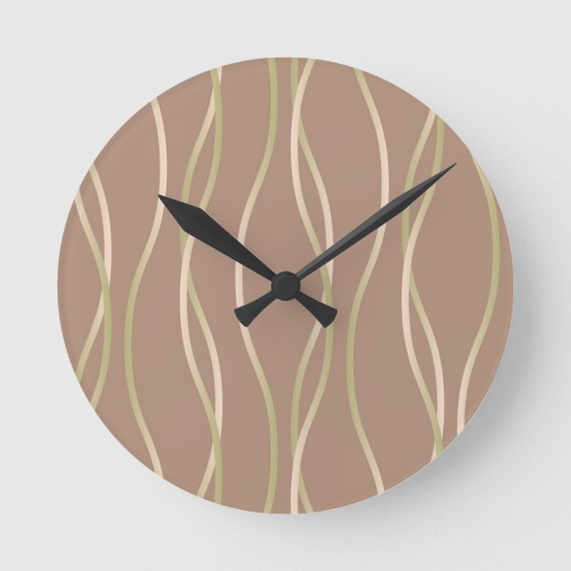 Reloj Redondo Mediano Napolitano Macchiato Pistachio Ribbons. (Anverso)