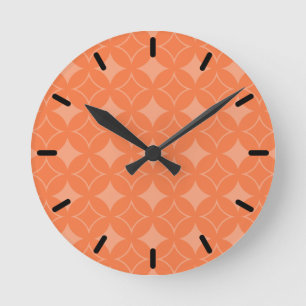 Reloj Redondo Mediano Naranja
