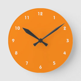 Reloj Redondo Mediano Naranja