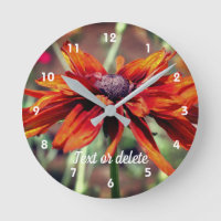 Naranja Black Eyed Susan Flower Personalizada