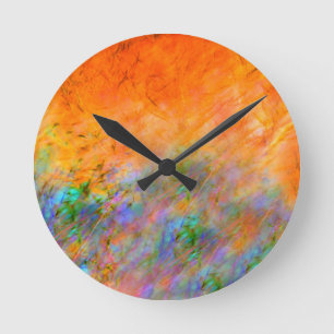 Reloj Redondo Mediano Naranja Dreamscape