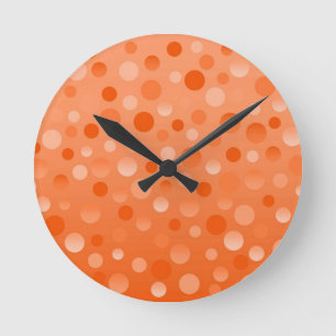 Reloj Redondo Mediano Naranja Fizz