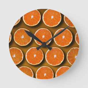RELOJ REDONDO MEDIANO NARANJA SLICES 3