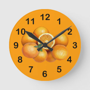 Reloj Redondo Mediano Naranjas