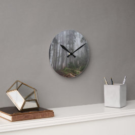 Reloj Redondo Mediano Naturaleza del bosque
