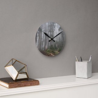 Reloj Redondo Mediano Naturaleza del bosque