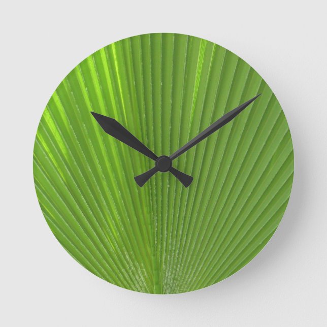 Reloj Redondo Mediano Naturalmente Guay Surfaces_Palm Frond radiating (Anverso)