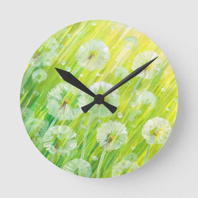 Reloj Redondo Mediano Nature background 2 (Anverso)