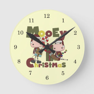 Reloj Redondo Mediano Navidad de Mooey
