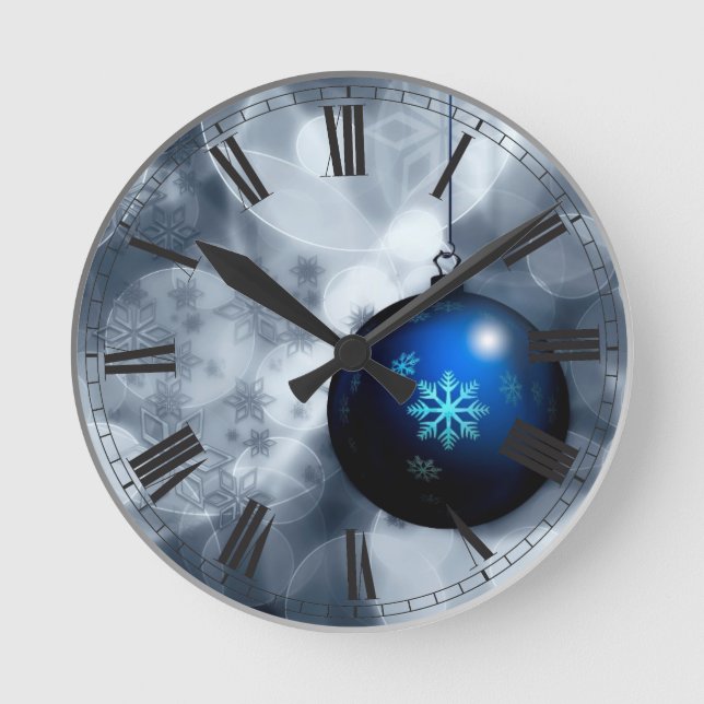 Reloj Redondo Mediano Navidades astutos (Anverso)