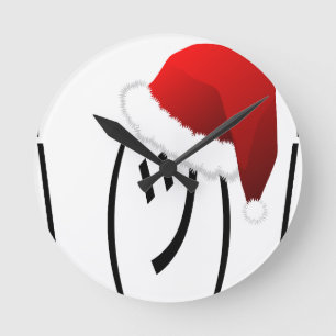 Reloj Redondo Mediano navidades encogiéndose de emoji