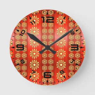Reloj Redondo Mediano Navidades Moon Star Pattern-65756