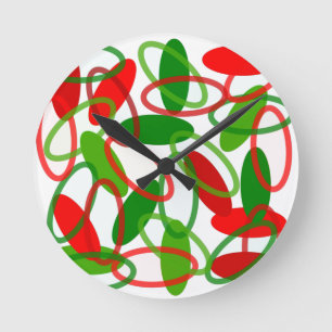 Reloj Redondo Mediano Navidades Ovals