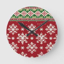 Reloj Redondo Mediano Navidades Sweater