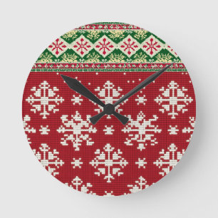 Reloj Redondo Mediano Navidades Sweater