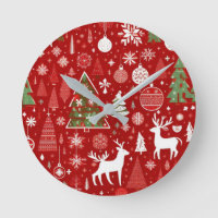 Navidades temática árboles de Navidad copos de nie