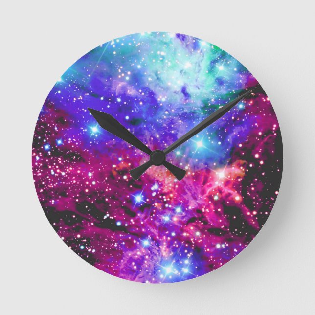 Reloj Redondo Mediano Nebulosa (Anverso)