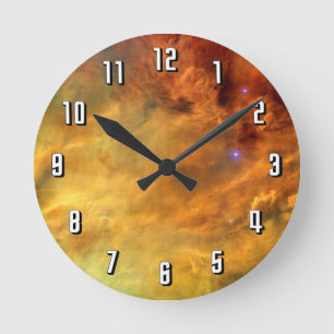 Reloj Redondo Mediano Nebulosa de la Laguna Messier 8 - Foto de la NASA