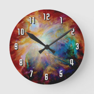 Reloj Redondo Mediano Nebulosa de Orión telescopio espacial Hubble Spitz