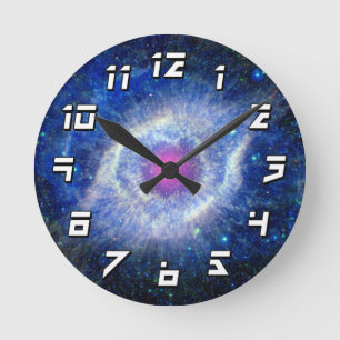 Reloj Redondo Mediano Nebulosa Hélix Ojo de Dios Foto Espacial Ultraviol