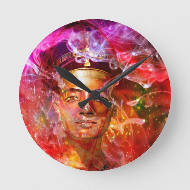 Reloj Redondo Mediano Nefertiti (Anverso)