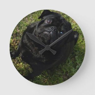 Reloj Redondo Mediano negro-barro amasado full.png