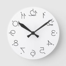 Negro y blanco con números inversos grandes