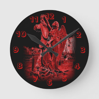 Reloj Redondo Mediano Neon Angel Wall Clock