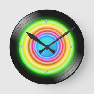 Reloj Redondo Mediano Neon Record
