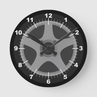 Reloj Redondo Mediano Neumático y borde personalizados