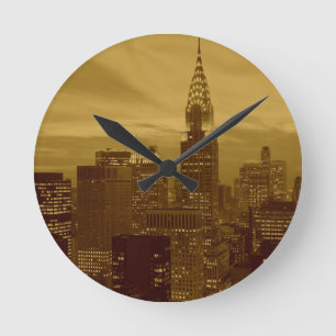 Reloj Redondo Mediano New York Manhattan