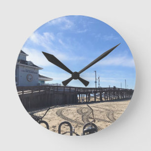 Reloj Redondo Mediano Newport Pier, Newport Beach, California