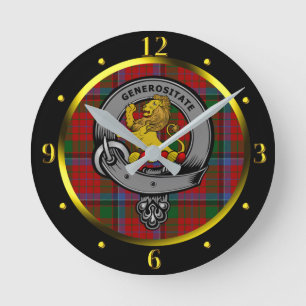 Reloj Redondo Mediano Nicolson Clan Badge & Tartan