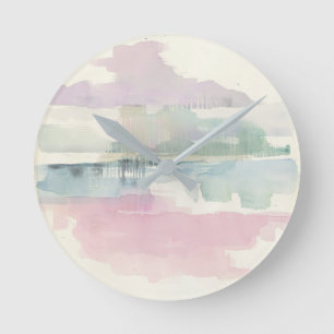 Reloj Redondo Mediano Niebla levadura   En pasteles blandos