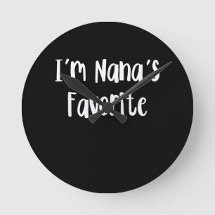 Reloj Redondo Mediano Nieto gracioso Soy el favorito de Nana