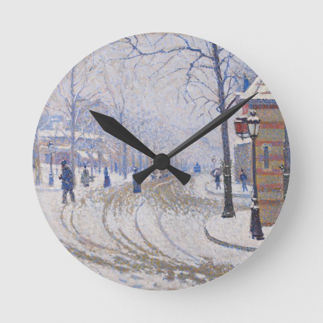 Reloj Redondo Mediano Nieve, Boulevard de Clichy, París, 1886 (Anverso)