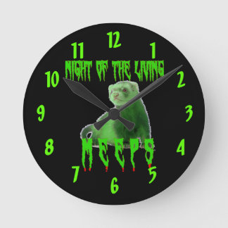 Reloj Redondo Mediano night of the living meeps