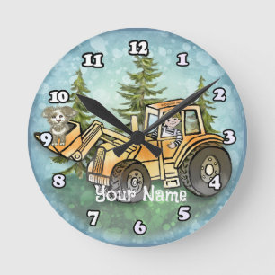 Reloj Redondo Mediano Niño cargador frontal
