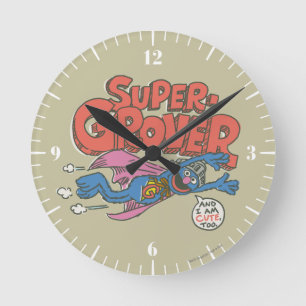 Reloj Redondo Mediano Niños Grover Vintage 1